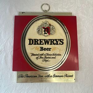 VTG Drewry's Hanging Beer Sign "The American Beer with a German Accent"